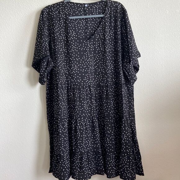 Amoretu Summer Tunic Dress V Neck Casual Loose Flowy Swing Shift Dresses 2xl - Picture 1 of 5